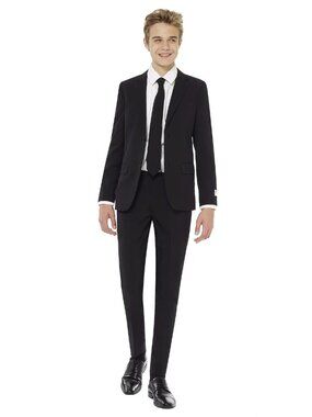 OppoSuits 3-pc. Solid Suit NIB 10 Y Black Knight
